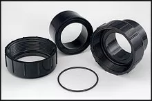 Zodiac/Jandy Laars LX Series Compression Ring With Gasket And I/O Header (Set Of 2) (#R0327400)